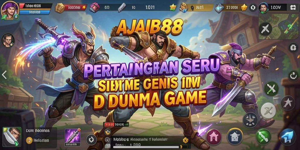 Tampilan pertarungan mendebarkan di AJAIB88.