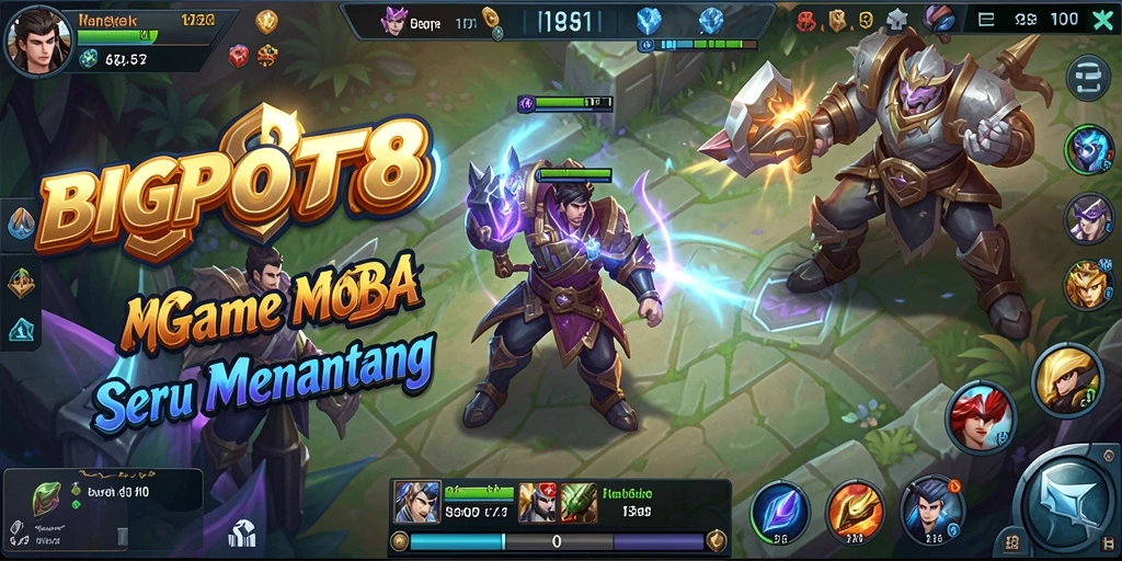 Screenshot gameplay <strong>BIGPOT88</strong> dengan pertarungan seru di arena.