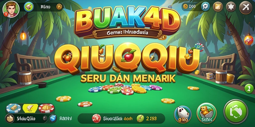 Tampilan gameplay seru BUAH4D saat bermain QiuQiu.