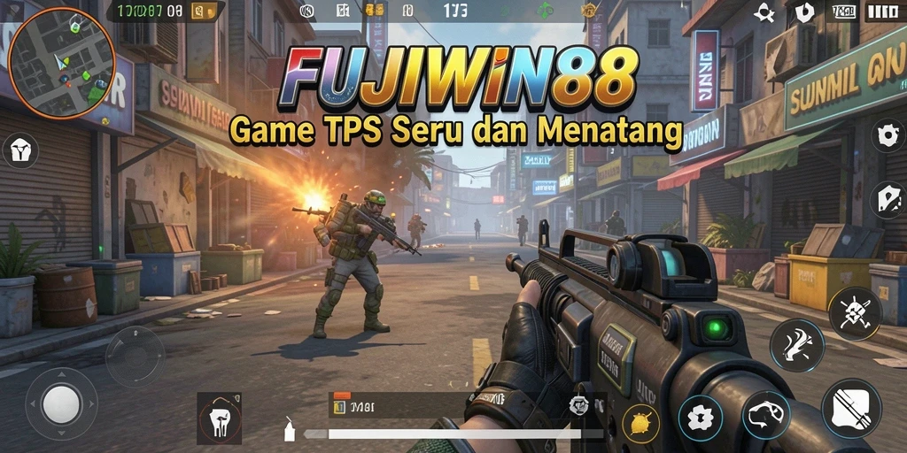 Tampilan gameplay seru dari FUJIWIN88 dengan aksi TPS intens.