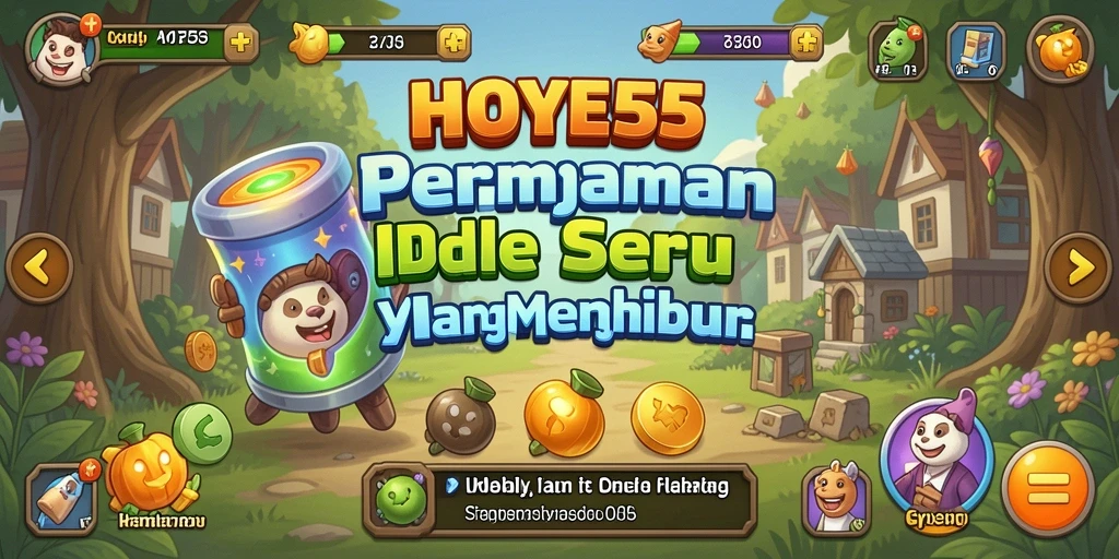 Tampilan gameplay HOYE55 yang sederhana dan menarik.