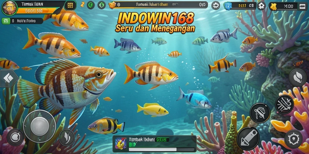 Gameplay menegangkan saat menangkap ikan di INDOWIN168.