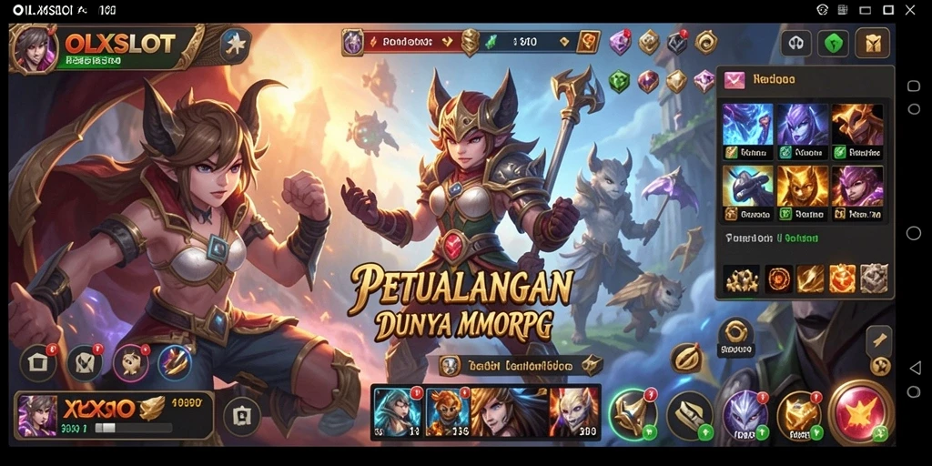 Tampilan gameplay dalam dunia fantasi OLXSLOT yang mendebarkan.