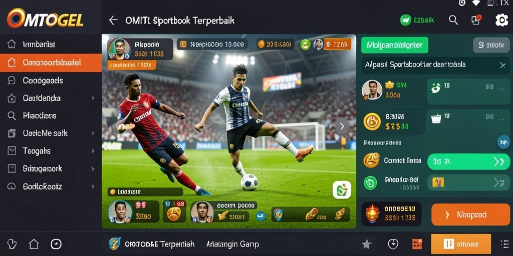 Screenshot utama OMTOGEL dengan antarmuka taruhan yang menarik.