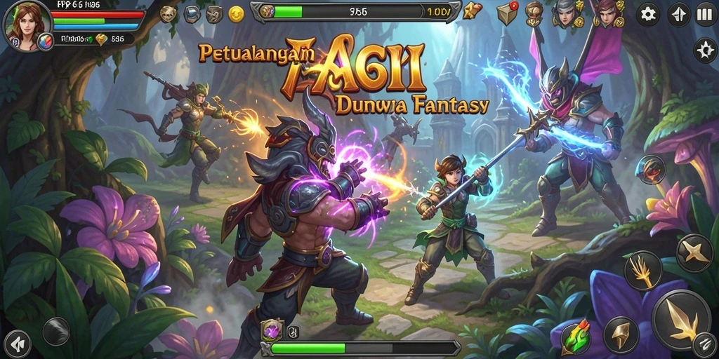 Gameplay mendebarkan di dunia petualangan RP66.