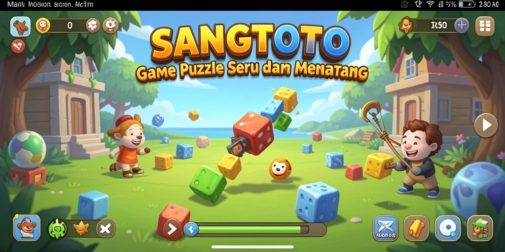 Tampilan gameplay menantang dari SANGTOTO dalam menyelesaikan puzzle.