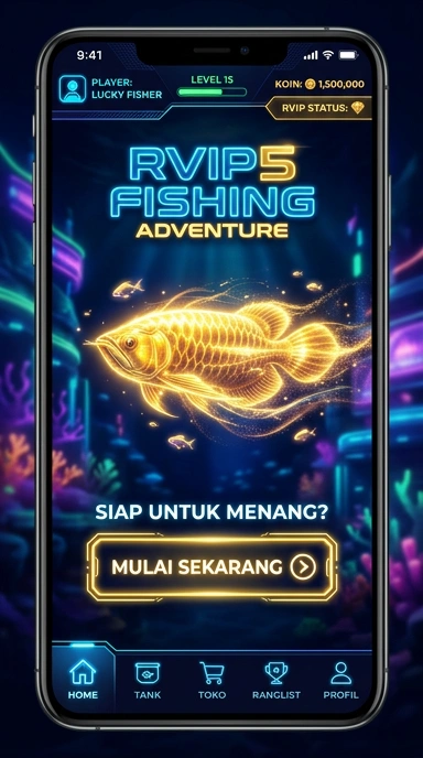 Tampilan antarmuka rvip5 di perangkat Android.